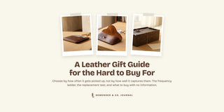 Journal cover: a leather gift guide for people who are hard to buy for