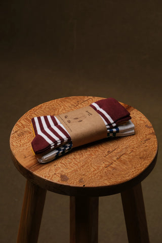 4-Pair Striped Sock Set
