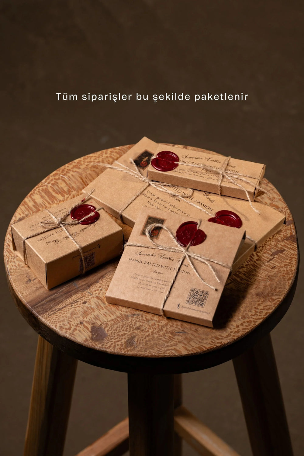 Ships in a wax-sealed kraft package