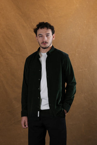 Button-Down Fine-Wale Corduroy Shirt