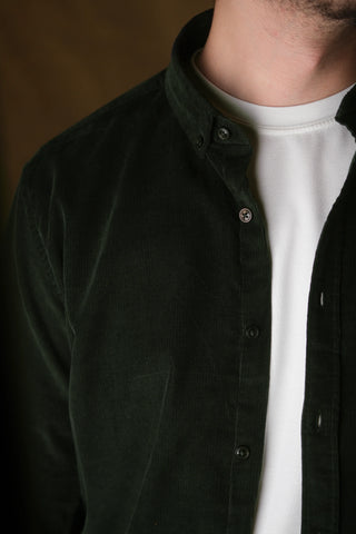 Button-Down Fine-Wale Corduroy Shirt