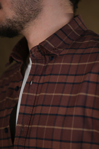 Button-Down Plaid Shirt | 100% Cotton