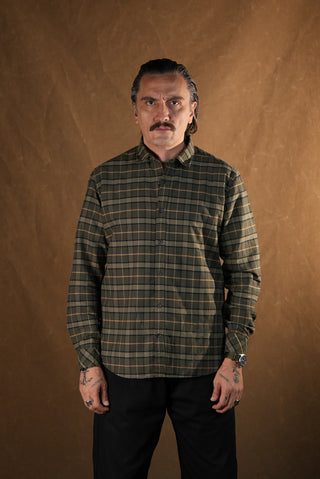 Button-Down Plaid Shirt | 100% Cotton