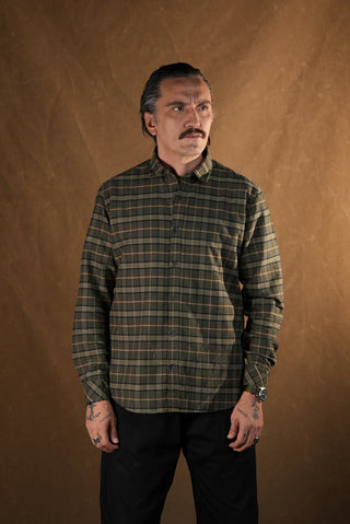 Button-Down Plaid Shirt | 100% Cotton