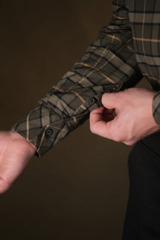 Button-Down Plaid Shirt | 100% Cotton