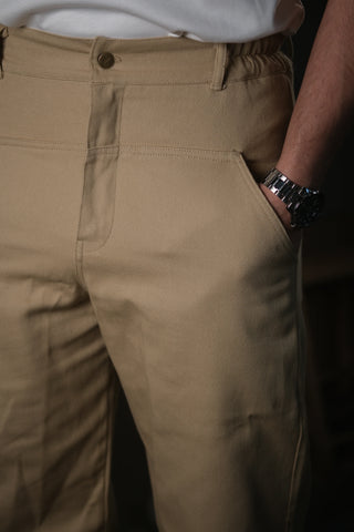 Crafter Front-Yoke Pants | Elastic Waist