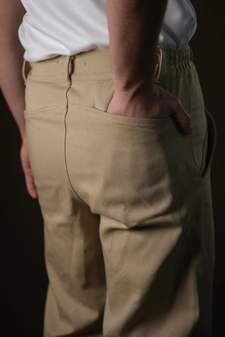 Crafter Front-Yoke Pants | Elastic Waist