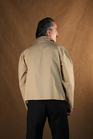 Crafter Shirt-Collar Zip Jacket | 100% Cotton