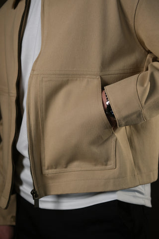 Crafter Shirt-Collar Zip Jacket | 100% Cotton