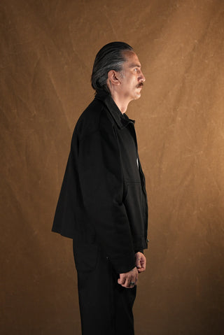 Crafter Shirt-Collar Zip Jacket | 100% Cotton