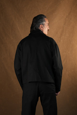Crafter Shirt-Collar Zip Jacket | 100% Cotton