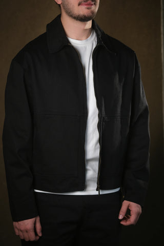 Crafter Shirt-Collar Zip Jacket | 100% Cotton