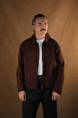 Crafter Shirt-Collar Zip Jacket | 100% Cotton