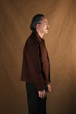 Crafter Shirt-Collar Zip Jacket | 100% Cotton