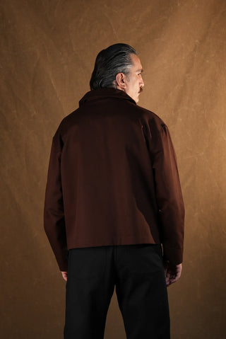 Crafter Shirt-Collar Zip Jacket | 100% Cotton