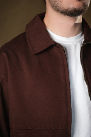 Crafter Shirt-Collar Zip Jacket | 100% Cotton