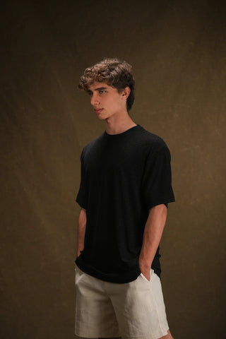 Crew Neck Knit Men's T-Shirt | Regular Fit