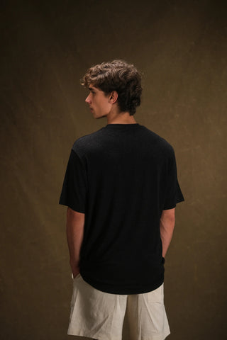Crew Neck Knit Men's T-Shirt | Regular Fit
