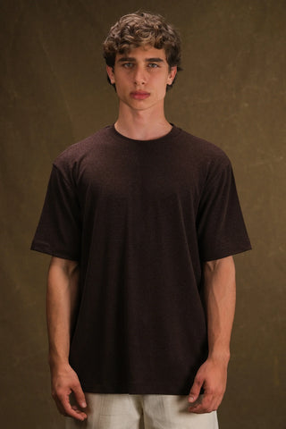 Crew Neck Knit Men's T-Shirt | Regular Fit