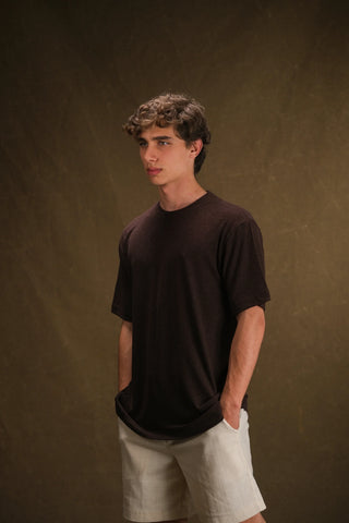 Crew Neck Knit Men's T-Shirt | Regular Fit