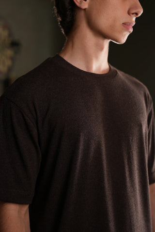 Crew Neck Knit Men's T-Shirt | Regular Fit