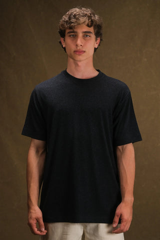 Crew Neck Knit Men's T-Shirt | Regular Fit