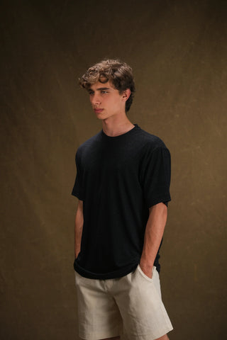 Crew Neck Knit Men's T-Shirt | Regular Fit
