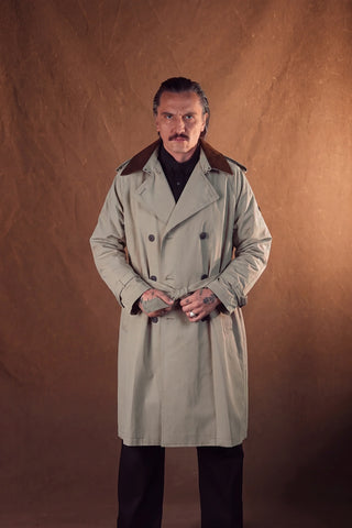 Double-Breasted Trench Coat | Corduroy Collar