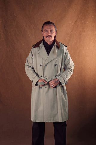 Double-Breasted Trench Coat | Corduroy Collar