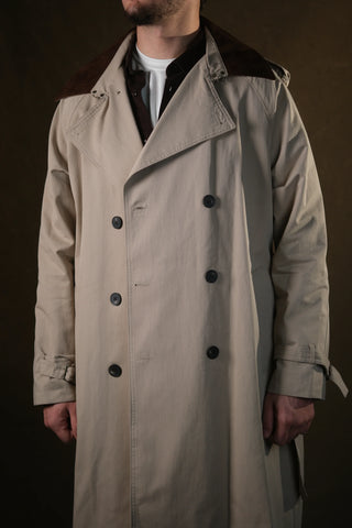 Double-Breasted Trench Coat | Corduroy Collar