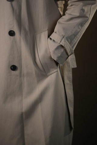 Double-Breasted Trench Coat | Corduroy Collar