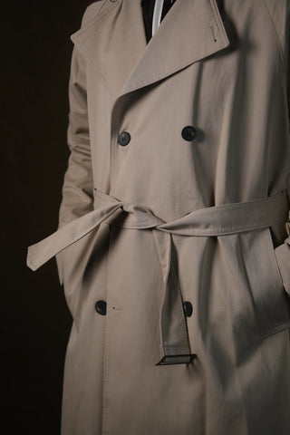 Double-Breasted Trench Coat | Corduroy Collar