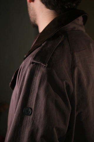 Double-Breasted Trench Coat | Corduroy Collar