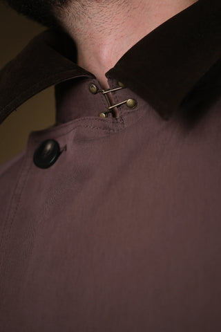 Double-Breasted Trench Coat | Corduroy Collar
