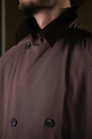 Double-Breasted Trench Coat | Corduroy Collar
