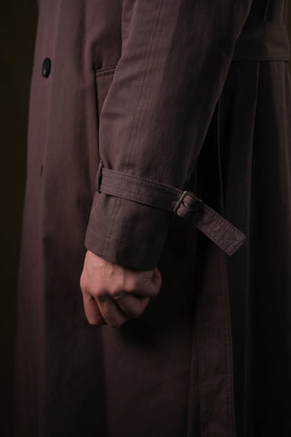 Double-Breasted Trench Coat | Corduroy Collar