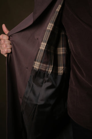 Double-Breasted Trench Coat | Corduroy Collar