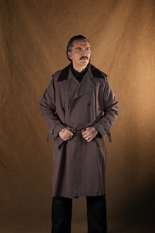 Double-Breasted Trench Coat | Corduroy Collar