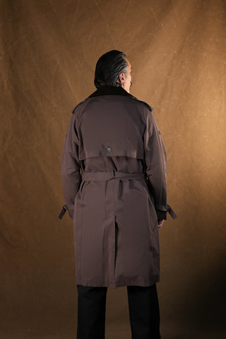 Double-Breasted Trench Coat | Corduroy Collar