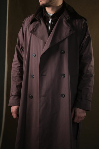 Double-Breasted Trench Coat | Corduroy Collar