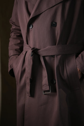 Double-Breasted Trench Coat | Corduroy Collar