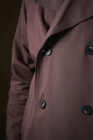 Double-Breasted Trench Coat | Corduroy Collar