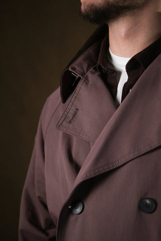 Double-Breasted Trench Coat | Corduroy Collar