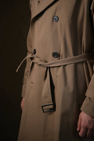 Double-Breasted Trench Coat | Corduroy Collar