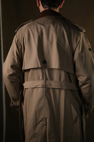 Double-Breasted Trench Coat | Corduroy Collar