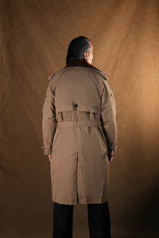 Double-Breasted Trench Coat | Corduroy Collar