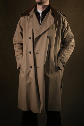 Double-Breasted Trench Coat | Corduroy Collar