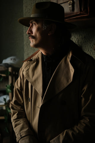 Double-Breasted Trench Coat | Corduroy Collar