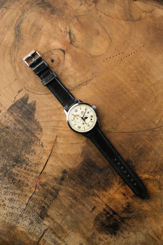 Double-Layer Padded Leather Watch Strap