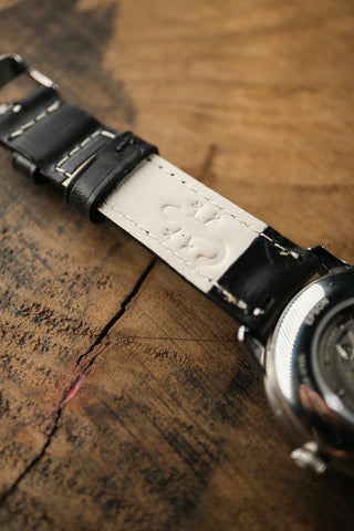Double-Layer Padded Leather Watch Strap